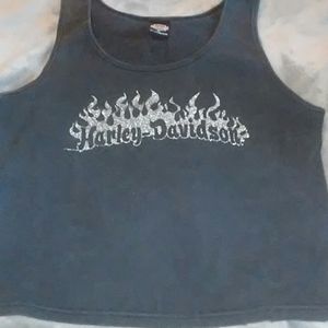 Women's black and silver HD tank